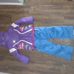 Obermeyer girls winter jacket and snow pants size 8